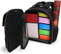 Sac à dos classique imperméable et écologique en métal pour cartes TCG, support de tapis de jeu, sacs de rangement pour dés et boîtes de cartes