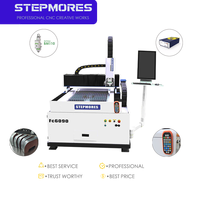 Découpeuse laser à fibre compacte 600*900mm avec contrôleur Au3tech, machine de découpe CNC pour métaux (acier au carbone, acier inoxydable) de 3mm et 5mm