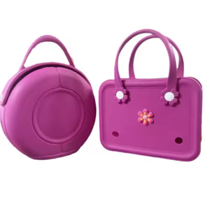 Nouvelle mode enfants tissé à carreaux petit Mini mignon Eva plage panier à provisions plage fourre-tout sacs à main SAC Croc Bogg sacs - Product Image 1