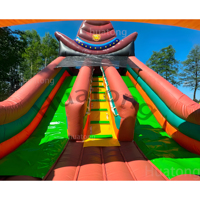 Toboggan gonflable commercial en PVC pour événements et locations, thème Cowboy du Far West en plein air