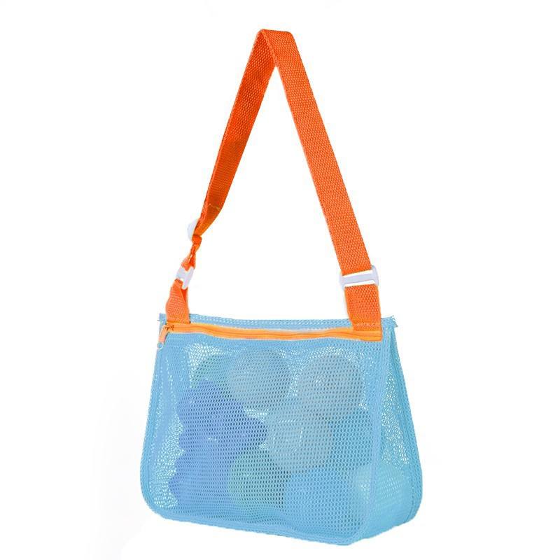 Sac bandoulière maille bleu orange avec 20*24*7cm