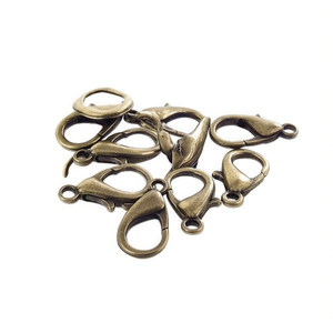 Chiusure a Moschettone Ilan 23mm Bronzo Antico 6 Pezzi Componenti per Gioielli - Product Image 1