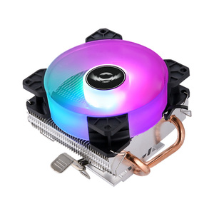 QiuzAim 90mm 조용한 2 열 구리 파이프 조명 LED <span class=keywords><strong>CPU</strong></span> 냉각 팬 3 핀 4 핀 호환 LGA 2011 X99 X79 인텔 프로세서 용 - Product Image 4