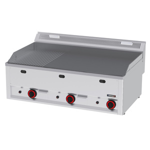 Planchas y Parrillas Eléctricas de Hierro Fundido con Superficie Acanalada Lisa 99 Gas - Product Image 1