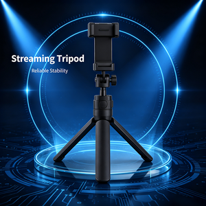 Rotatable <b>Desktop</b> <b>Phone</b> Live Broadcast Stand Non Slip Base Cellphone <b>Holder</b> For Short Video Creation - Product Image 1
