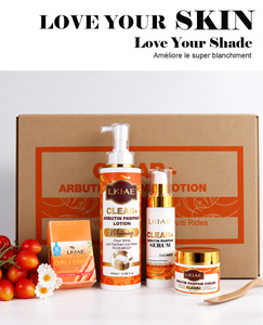 OEM ODM Özel Etiketli Parlatıcı Yüz ve Vücut Bakım Seti Arbutin Niacinamide Koyu Leke ve Lekelenmeleri Giderici 4 Parçalı <span class=keywords><strong>Set</strong></span> (Eşit Cilt Tonu İçin) - Product Image 5