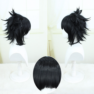 Anxin Cos Perruque Noir Kill Matt Skyward Style Perruque pour Uchiha <span class=keywords><strong>Sasuke</strong></span> - Product Image 4
