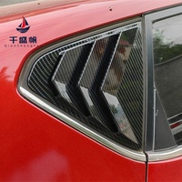 Persianas para Ventanas Traseras, Molduras Decorativas Modificadas Estilo Mustang, ABS para Nissan Tiida 2011-2015