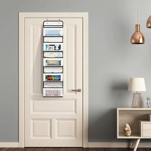Simple Over the Door Hanging Organizer 5 Pockets Storage Wall Mount Organizer for Save Cosmetics Sundries - Product Image 3
