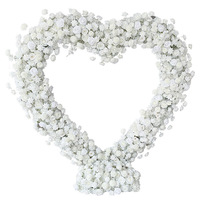 Nuevo Estilo de Arco en Forma de Corazón, Estante para Flores, Arreglo Floral, Decoración para Escaparates, Salas de Exhibición, Bodas, Flores Artificiales