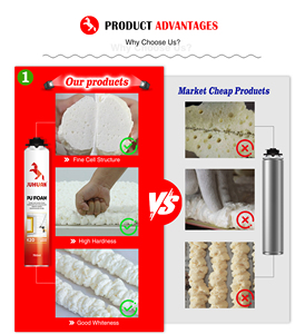 <span class=keywords><strong>Mousse</strong></span> polyuréthane isolante haute adhérence résistante aux fissures toutes saisons K66 pour la construction et le travail du bois, scellant monocomposant - Product Image 4