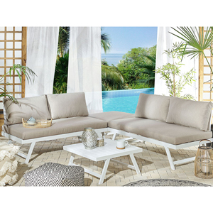 AJUNION Aluminum Modern <strong>Furniture</strong> <strong>Garden</strong> Sofa <strong>Recliner</strong> Lounge Sofa Sectional Set <strong>Garden</strong> <strong>Furniture</strong> with Coffee Table - Product Image 1