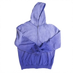<b>Men</b> Acid Wash Distress <b>Hoodie</b> Polyester/Cotton Fleece <b>Lined</b> Regular Fit Pullover Hooded Sweatshirt Pocket Winter Streetwear - Product Image 4