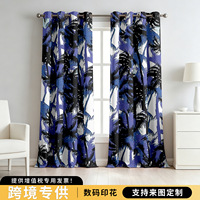 Rideaux en polyester haute opacité pour chambres et salons, nouvelle arrivée, impression numérique haute précision, protection solaire