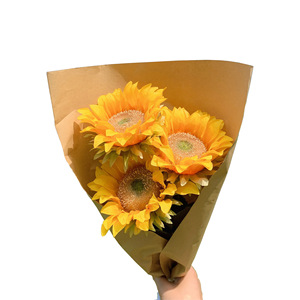 Bouquet de tournesols artificiels Gossip Girl, 40 cm de haut, décorations pour pique-nique, accessoires photo, voyage - Product Image 5