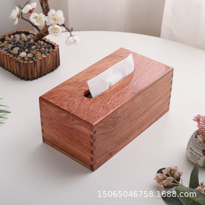 Wooden Tissue <b>Box</b> 23x12x10 Cm <b>Pine</b> Material For Living Room Bedroom Use - Product Image 4