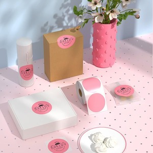 Thermal Label <b>Paper</b> Round Self Adhesive For Express Delivery Thermal Printing Labels 750P - Product Image 3