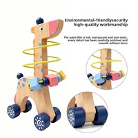 Jouets éducatifs pour enfants : Ensemble en bois de trois pièces, blocs de construction, perles, jeu de reconnaissance des formes, tour de correspondance, boîte parent-enfant