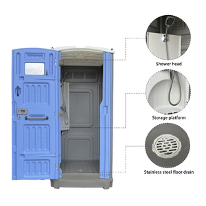 Cabine de <span class=keywords><strong>douche</strong></span> mobile individuelle portable, toilettes mobiles extérieures, <span class=keywords><strong>douche</strong></span> extérieure temporaire moderne pour chantier rural et parc, cabine de change - Product Image 3
