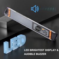 Industrial 400mm Multi-functional Magnetic Digital Level Instrument LED Display Horizontal/Vertical Cross-Line Laser Aluminium