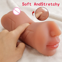 YQ Masturbador Masculino de TPE con Tacto de Piel Real sin Deformación, 7.48in, Vagina de Bolsillo para Juguetes Sexuales para Adultos 18+