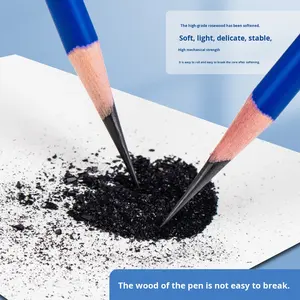 2 H/H/B/2B/3B/4B/5B/6B/7B/8B/9B/10B/12B/14B/16B suave medio extra suave carbón <span class=keywords><strong>Picasso</strong></span> boceto arte estudiante dibujo lápiz - Product Image 5