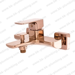 Juego <span class=keywords><strong>de</strong></span> <span class=keywords><strong>grifo</strong></span> mezclador <span class=keywords><strong>para</strong></span> baño, <span class=keywords><strong>lavabo</strong></span> <span class=keywords><strong>de</strong></span> lujo Popular, montado en la pared, oro rosa - Product Image 2