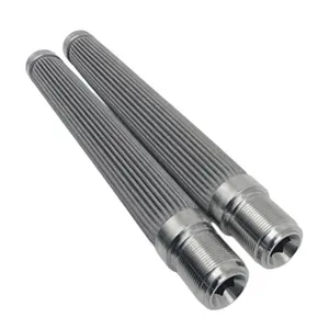 LIANDA Customized stainless steel pleated filter cartridge metal candle filter 316L Metal Stainless Steel Sintered Filter