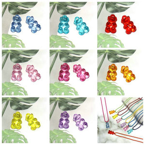 Gioielli di moda per bambini <span class=keywords><strong>con</strong></span> Glitter lucenti <span class=keywords><strong>collana</strong></span> di accessori per cartoni animati <span class=keywords><strong>con</strong></span> ciondolo in plastica in resina colorata - Product Image 6