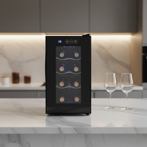 <span class=keywords><strong>Nevera</strong></span> para Vinos <span class=keywords><strong>Vertical</strong></span> de 22L con Capacidad para 8 Botellas, Ideal para Cocina - Product Image 3