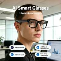 Lunettes Intelligentes IA V03Pro avec Caméra 8MP, Traduction en Temps Réel et GPS, Étanches, Contrôle Tactile et Enregistrement Vidéo