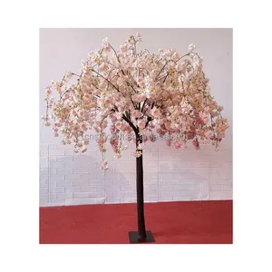 Bunga sakura besar pohon bunga sakura gantung elegan kualitas tinggi dekorasi latar belakang pernikahan