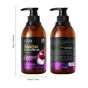 Champú <span class=keywords><strong>de</strong></span> Aceite <span class=keywords><strong>de</strong></span> Semilla Negra <span class=keywords><strong>de</strong></span> Cebolla <span class=keywords><strong>de</strong></span> 500 ml, Champú Anticaída y Anticaspa, Champú Nutritivo <span class=keywords><strong>para</strong></span> el Crecimiento del <span class=keywords><strong>Cabello</strong></span>, Marca Privada Sadoer - Product Image 1