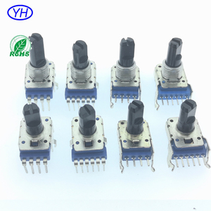 Potentiomètre rotatif stéréo double gang de haute qualité Alps RK11 ODM, isolation linéaire, 10K 50K 100K 11MM 6 broches, a103k b103k - Product Image 6