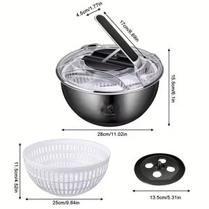 304 professionnel en acier inoxydable légumes <span class=keywords><strong>essoreuse</strong></span> nécessaire <span class=keywords><strong>salade</strong></span> <span class=keywords><strong>essoreuse</strong></span> cuisine laitue <span class=keywords><strong>essoreuse</strong></span> - Product Image 6