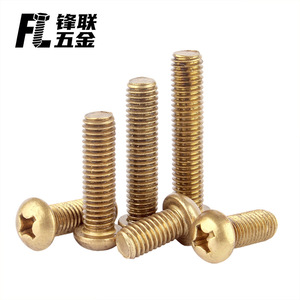 Tornillos de latón Fenglian M2 M3 M4 M5 de cabeza cruzada, grado A, estándar GBT 818 - Product Image 2