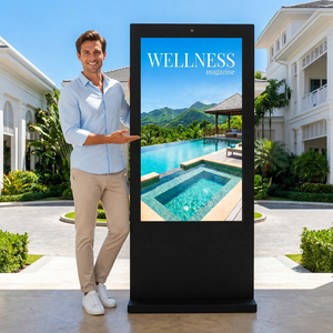 Kiosco Interactivo Táctil para Exteriores con Clasificación IP65, Soporte de Piso, 2500 Nits, Legible Bajo la Luz Solar, Sensor de Luz Ambiental con IA, Refrigeración Inteligente - Product Image 1