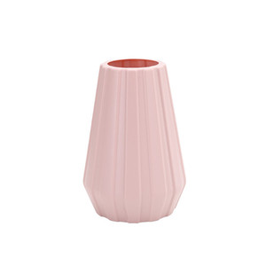 Moderno vaso di fiori in <span class=keywords><strong>plastica</strong></span> blu Navy crema e rosa rosa di colore per il soggiorno casa decorazione di nozze per il fiore fresco artificiale - Product Image 6