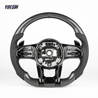 Volant sport en fibre de carbone forgée Plug & Play pour Mercedes Benz Classe C E S W205 W213 GLC GLE GLS CLS GLK SLK Cuir