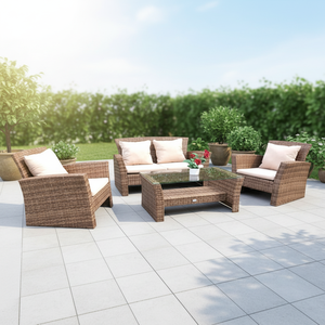 Mobili da Giardino Audu Flat Pack con Rattan e Vimini - Product Image 3