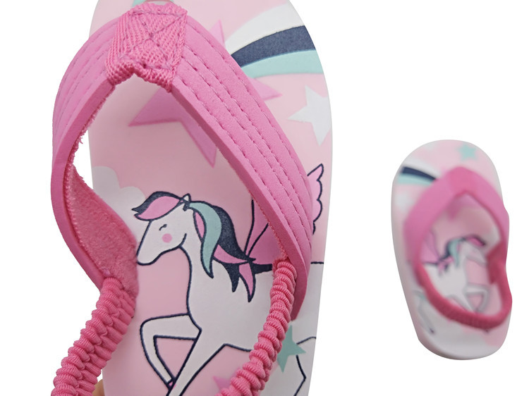 Toddler Kids Girls Boys Flip Flops Summer Children Flip Flops with Back Strap Slippers