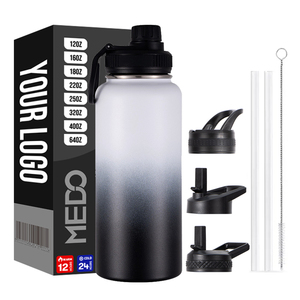 Flacon de sport en acier inoxydable à double paroi, texte personnalisé, logo, impression photo, bouteilles d'eau isolées sous vide thermique vente en gros - Product Image 6