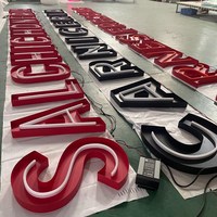 Panneau d'affichage LED 3D extérieur DakeSign, alimentation par transformateur, étanche IP65, logo miniature lumineux personnalisé pour hôpital