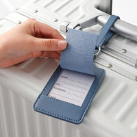 Étiquette de bagage Valise en cuir PU Étiquette de bagage vérifiée