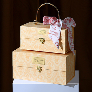 Cao cấp retro Màu Xanh Lá Cây giáng sinh hộp di động ngày Valentine Hộp Quà tặng đám cưới hộp kẹo đặt bán buôn Loại bìa - Product Image 5