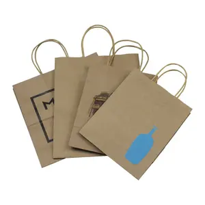 Dongguan custom personalized boutique carry food packing shopping gift packaging kraft paper bag print with your own logo