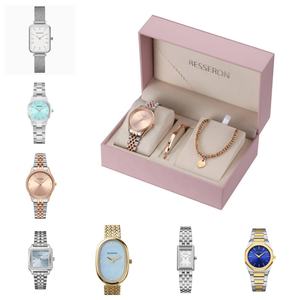 2024 New Style Custom <b>Black</b> pink Green Color Bracelet Gift Pu Leather Box for Lady <b>Watch</b> - Product Image 4