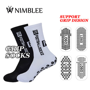 Calze Antiscivolo Personalizzate Custom Grip Socks all’Ingrosso con Logo Personalizzato per <span class=keywords><strong>Calcio</strong></span> - Product Image 1