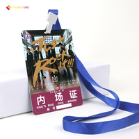 YTS taille personnalisée nfc pvc stade billets d'événements sportifs billets de concert cartes de visite accès pass Vip