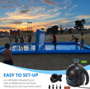 Cancha de Voleibol Inflable Grande y Nueva, Tobogán Acuático Inflable con Instalaciones Recreativas - Product Image 3